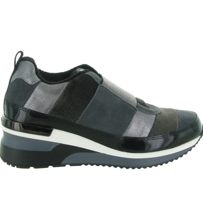 baskets et sneakers - Tendance - femme - Cuir - Anthracite - Mamzelle