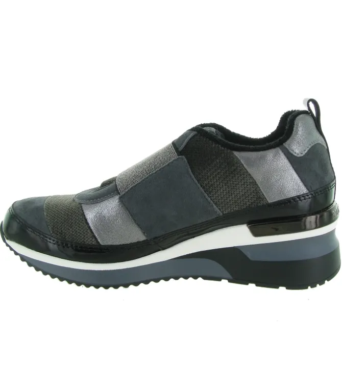 baskets et sneakers - Tendance - femme - Cuir - Anthracite - Mamzelle