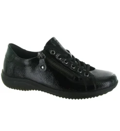 baskets et sneakers - Tendance - femme - Cuir - Noir - Remonte