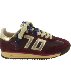 baskets et sneakers - Tendance - femme - Nubuck - Bordeaux - Back70
