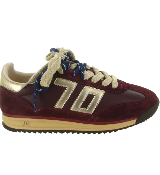 baskets et sneakers - Tendance - femme - Nubuck - Bordeaux - Back70