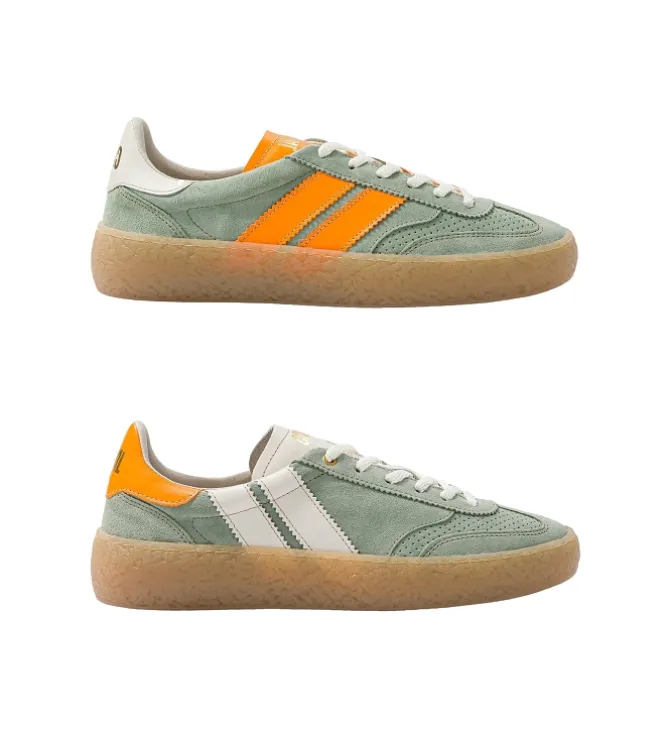 baskets et sneakers - Tendance - femme - Nubuck - Vert - Caval