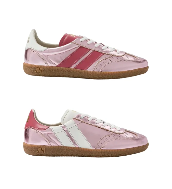baskets et sneakers - Tendance - femme - Nubuck - Rose - Caval