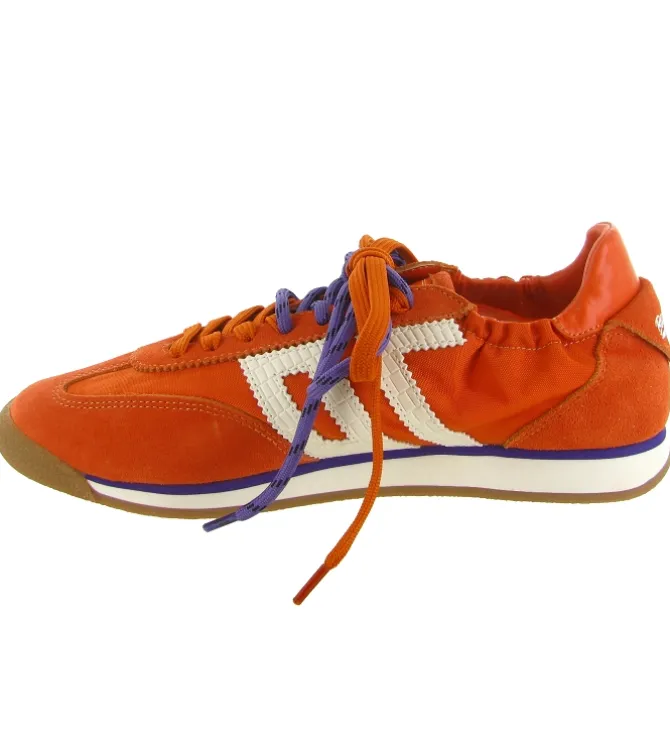 baskets et sneakers - Tendance - femme - Nubuck - Orange - Back70