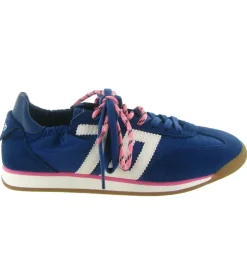 baskets et sneakers - Tendance - femme - Nubuck - Bleu Marine - Back70