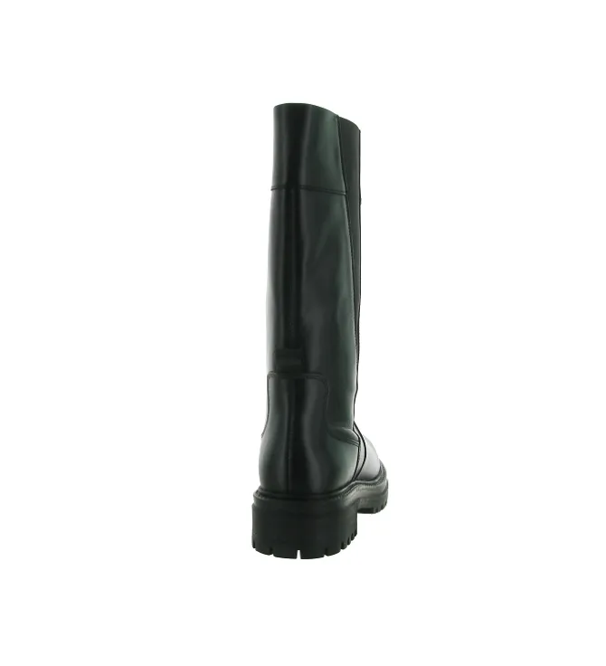 bottes - Motardes - femme - Cuir - Noir - Geox