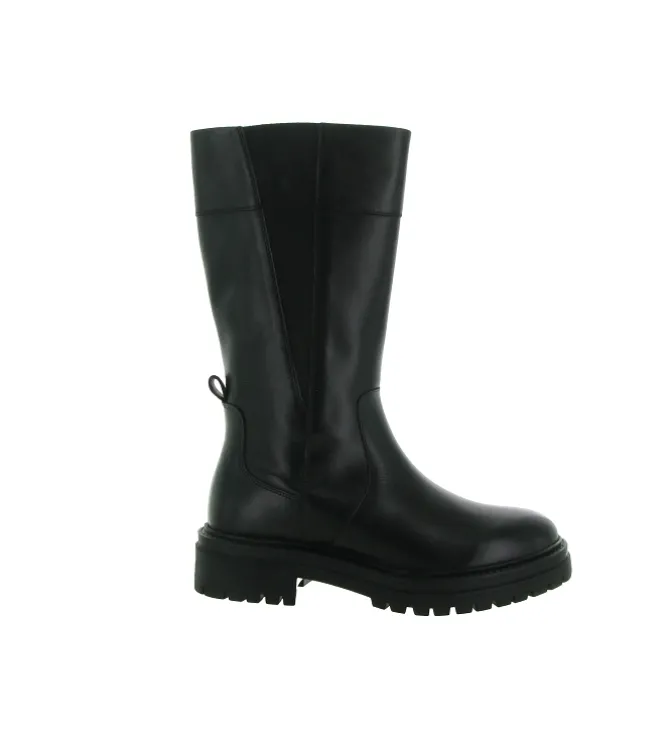bottes - Motardes - femme - Cuir - Noir - Geox