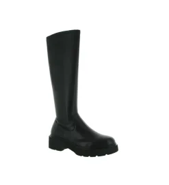 bottes - Motardes - femme - Cuir - Noir - Unisa
