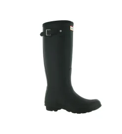 bottes - Pluie - femme - Caoutchouc - Noir - Hunter