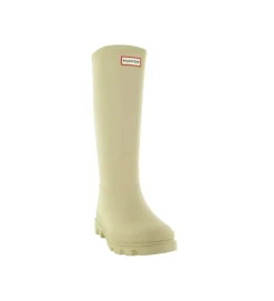 bottes - Pluie - femme - Caoutchouc - Crème - Hunter