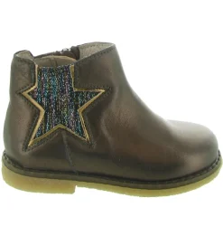 bottines et boots - - bebe fille - Cuir - Bronze - Acebos