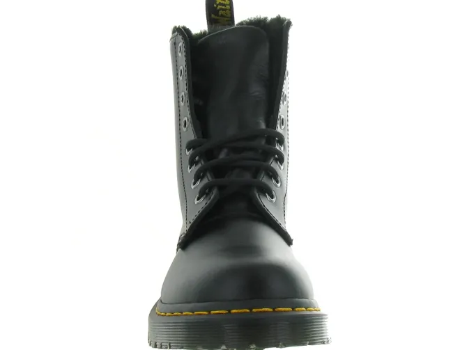 bottines et boots - Casual - femme - Cuir - Noir - Doc martens