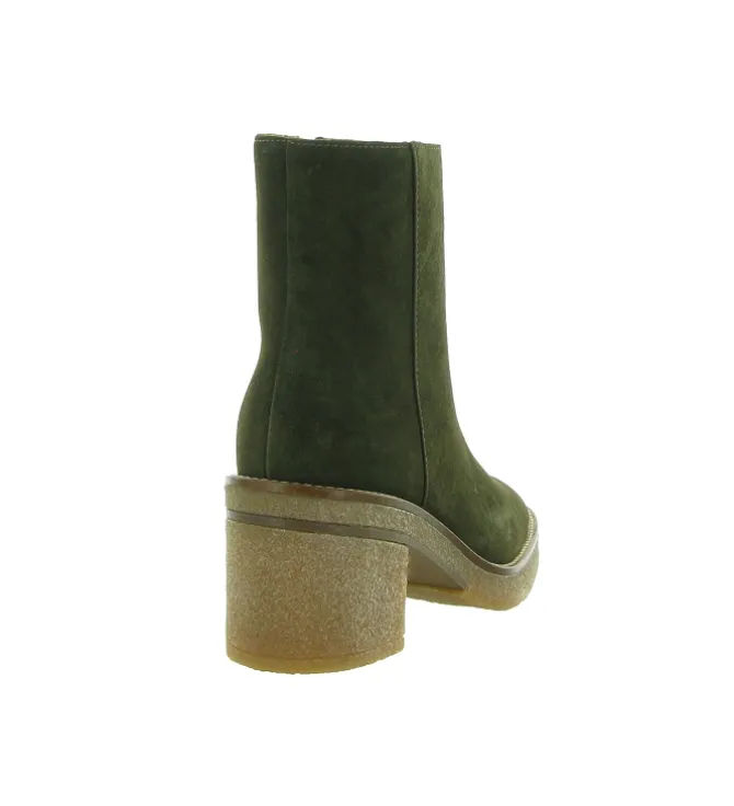 bottines et boots - Casual - femme - Nubuck - Kaki - Alpe