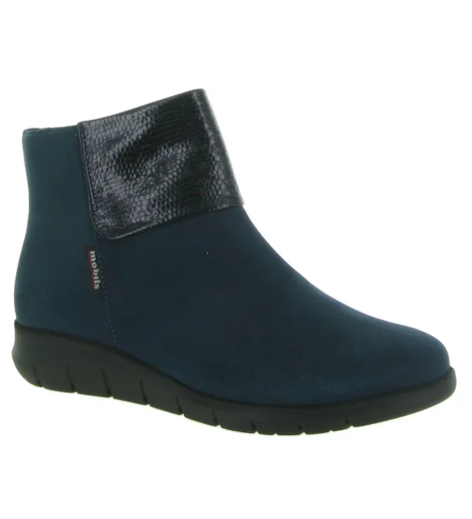 bottines et boots - Casual - femme - Cuir - Bleu - Mephisto
