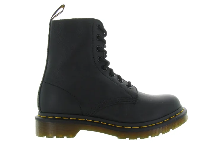 bottines et boots - Casual - femme - Cuir - Noir - Doc martens