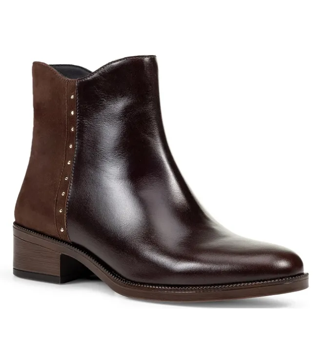 bottines et boots - Casual - femme - Cuir - Marron - Geox