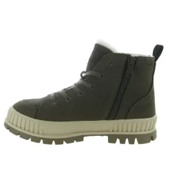bottines et boots - Casual - femme - Cuir - Kaki - Palladium