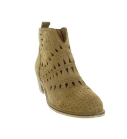 bottines et boots - Casual - femme - Nubuck - Taupe - Alpe