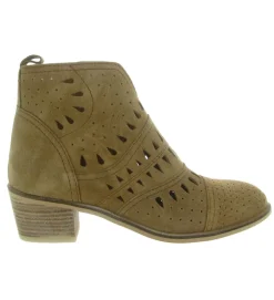 bottines et boots - Casual - femme - Nubuck - Taupe - Alpe
