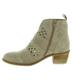 bottines et boots - Casual - femme - Cuir - Beige - Alpe