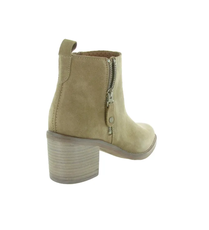 bottines et boots - Casual - femme - Cuir - Beige - Alpe