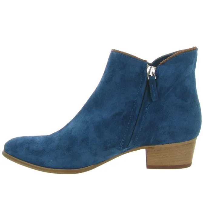 bottines et boots - Casual - femme - Cuir - Bleu - Julie dee