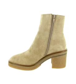 bottines et boots - Casual - femme - Nubuck - Beige - Alpe