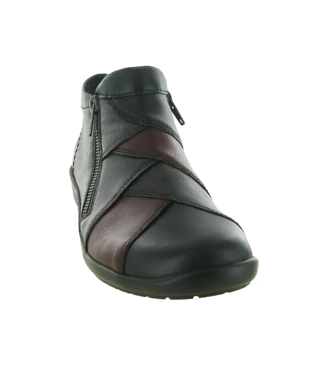 bottines et boots - Casual - femme - Cuir - Noir - Remonte
