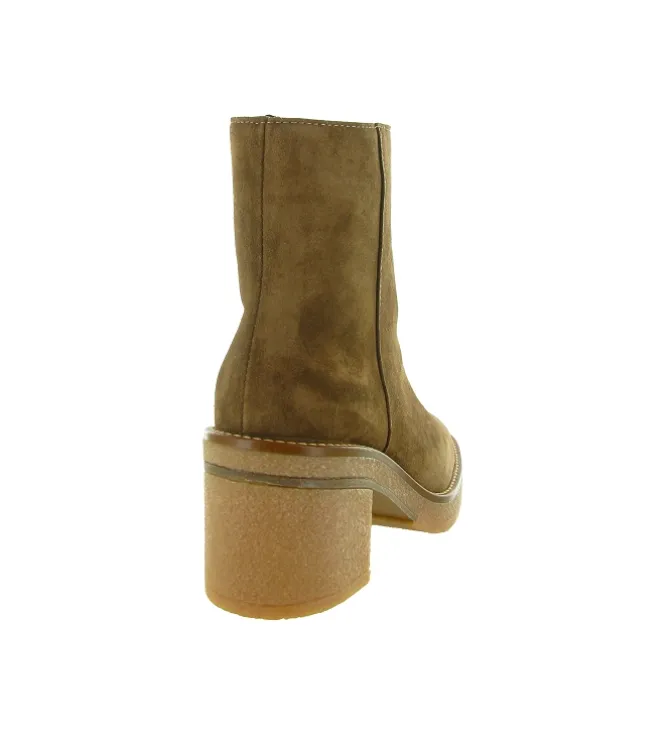 bottines et boots - Casual - femme - Nubuck - Camel - Alpe