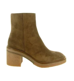 bottines et boots - Casual - femme - Nubuck - Camel - Alpe
