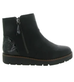 bottines et boots - Casual - femme - Synthétique - Noir - Rieker