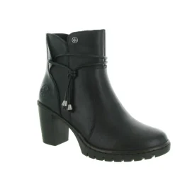 bottines et boots - Casual - femme - Cuir - Noir - Rieker