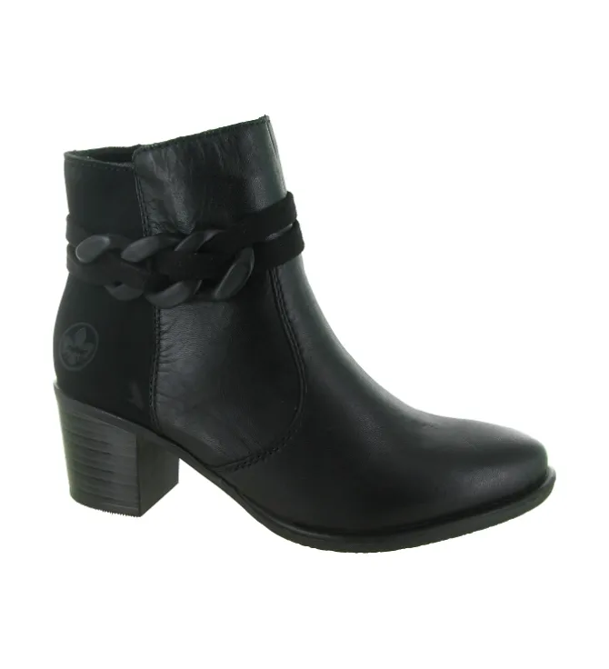 bottines et boots - Casual - femme - Synthétique - Noir - Rieker