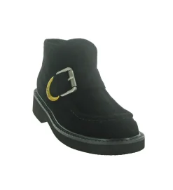 bottines et boots - Casual - femme - Nubuck - Noir - Bibi lou