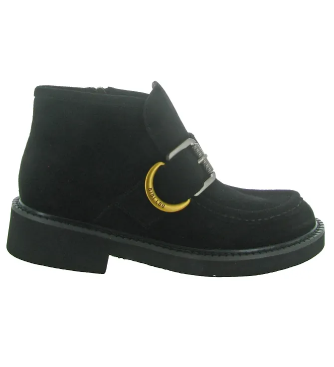 bottines et boots - Casual - femme - Nubuck - Noir - Bibi lou