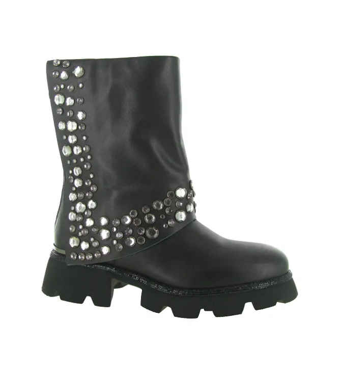 bottines et boots - Casual - femme - Cuir - Noir - Alma en pena