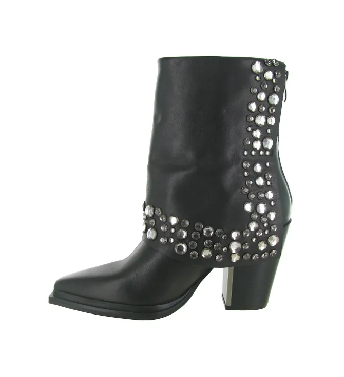 bottines et boots - Casual - femme - Cuir - Noir - Alma en pena