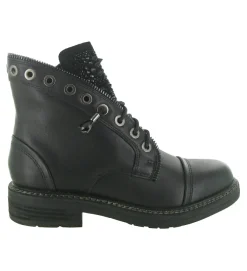 bottines et boots - Casual - femme - Cuir - Noir - Alma en pena