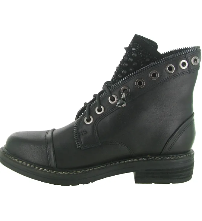 bottines et boots - Casual - femme - Cuir - Noir - Alma en pena