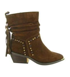 bottines et boots - Casual - femme - Nubuck - Marron - Alma en pena