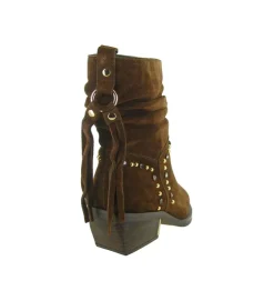 bottines et boots - Casual - femme - Nubuck - Marron - Alma en pena