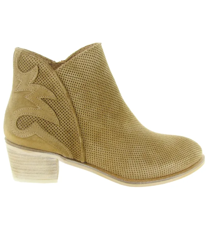bottines et boots - Casual - femme - Nubuck - Taupe - Alpe