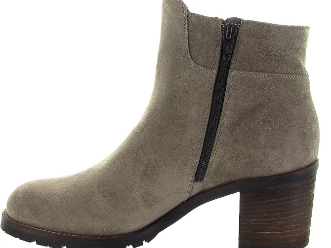 bottines et boots - Casual - femme - Nubuck - Taupe - Kelibe
