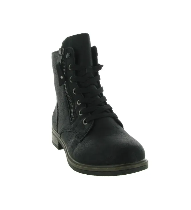 bottines et boots - Casual - femme - Synthétique - Noir - Rieker