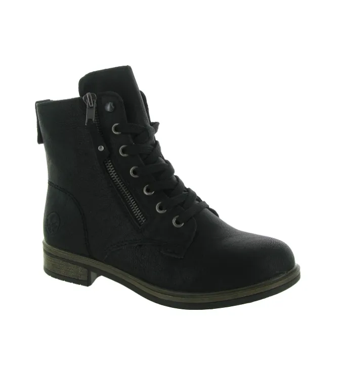 bottines et boots - Casual - femme - Synthétique - Noir - Rieker