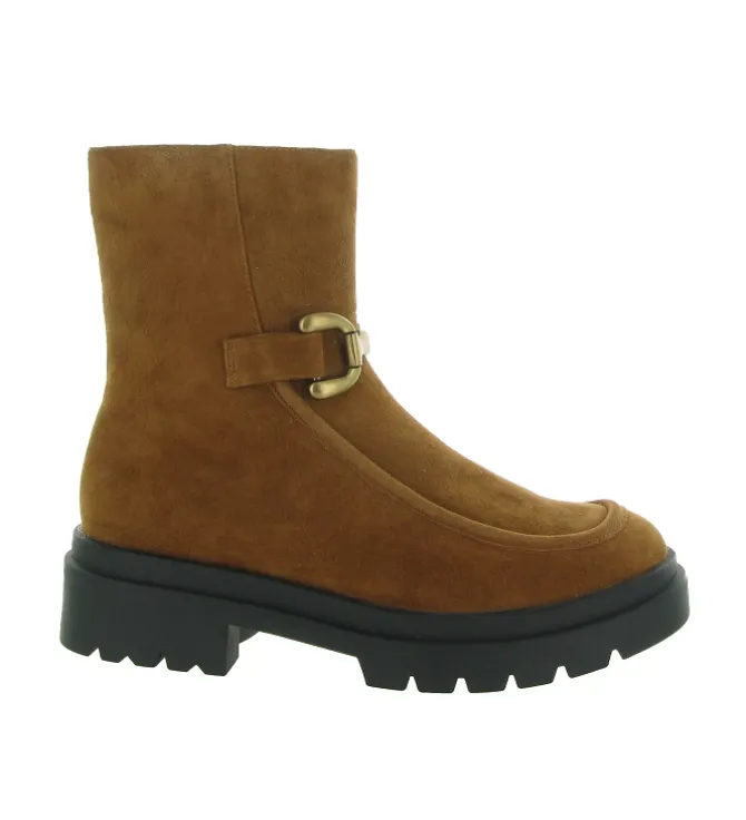 bottines et boots - Casual - femme - Nubuck - Marron - Bibi lou