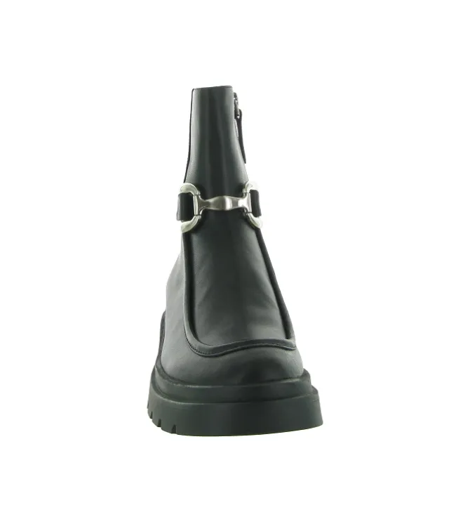 bottines et boots - Casual - femme - Nubuck - Noir - Bibi lou