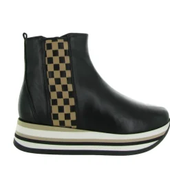 bottines et boots - Casual - femme - Cuir - Noir - Softwaves