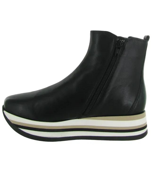bottines et boots - Casual - femme - Cuir - Noir - Softwaves