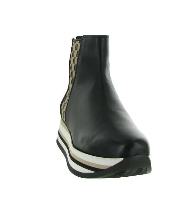 bottines et boots - Casual - femme - Cuir - Noir - Softwaves